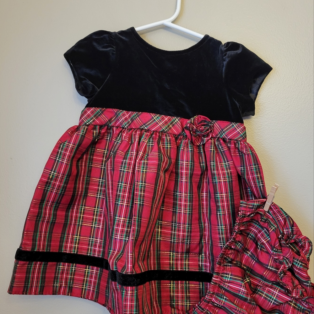 Baby girls tartan dress